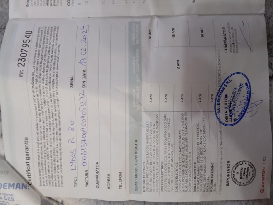 Boilar ARISTON  electric