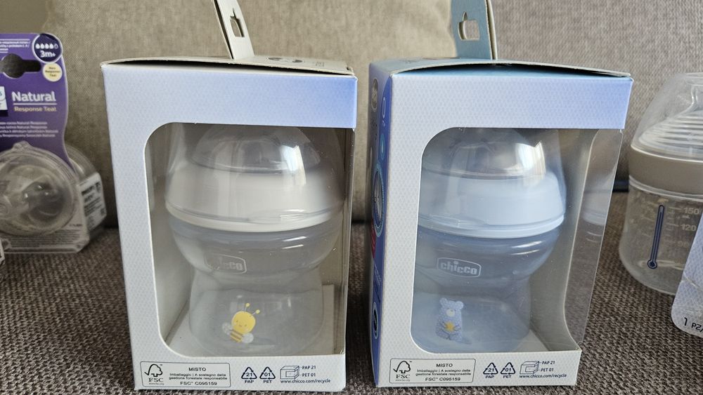 Шишета и биберони за бебе Chicco, Avent и Nuk