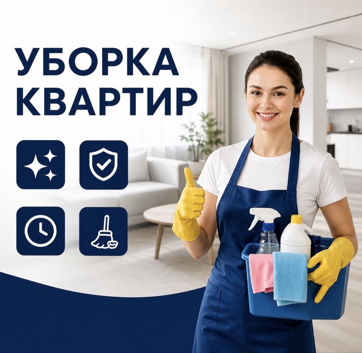2 Уборка квартир, домов,офисов, коммерческих помещени. Клининг