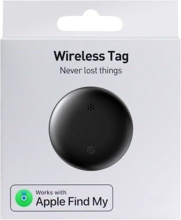 Bluetooth wireless tag Smart Tracker works with APPLE FIND MY Black