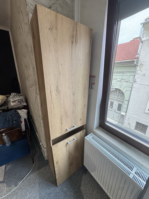 Dulap înalt / coloană depozitare – stejar (210,5 × 60 × 30 cm)