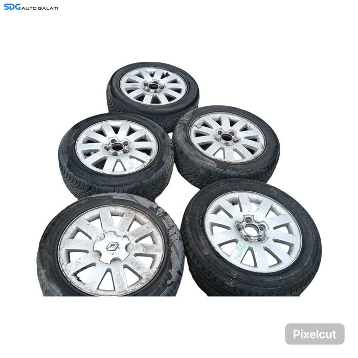 Set 4 Jante Roti Aliaj 205 60 R16 6½ Jx16 5CH50 Renault Laguna 2 2001 - 2007 Cod 8200023734 [M9382]