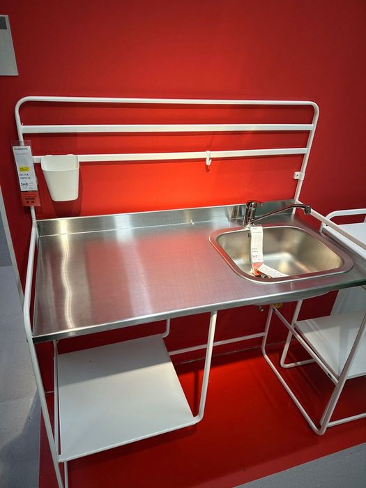 мивка с работен плот + сифон + смесител