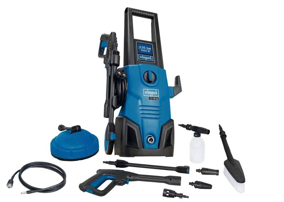 Водоструйка Scheppach HCE1600 1600W 135bar 408 l/h