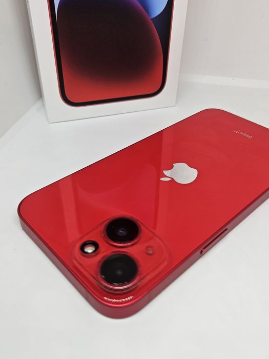 iPhone 14 Red 128GB 76% Кутия+Документи +2бр.кейсове
