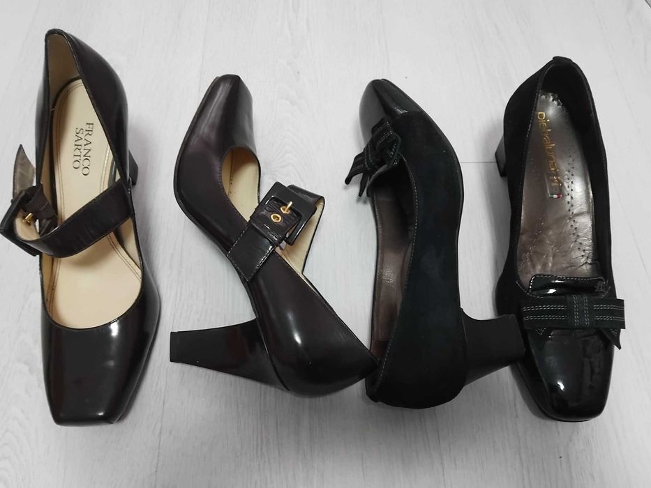 Нови обувки, естествена кожа, стелка 25,5 - от 13 евро до 20 евро