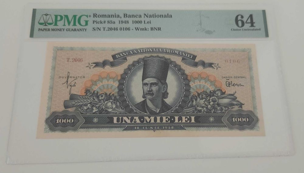 Vand bancnota 1000 lei din 1948 gradata PMG64