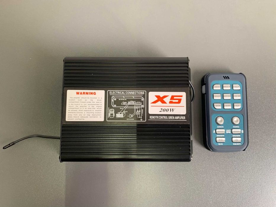 Sirena auto politie wireless, 200W - Sirena auto salvare