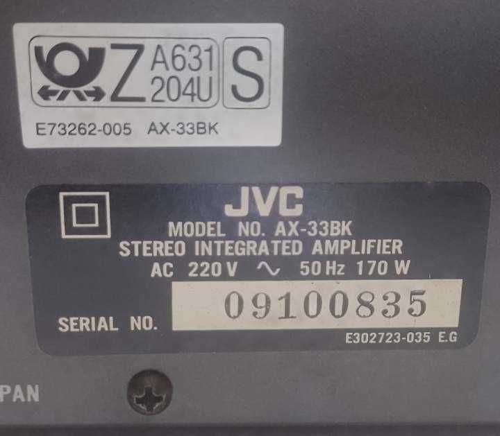 Транзисторен стерео усилвател - JVC AX 33 35