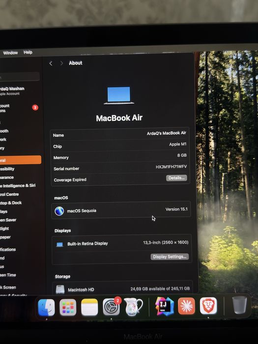 Macbook Air M1 13.3 inch