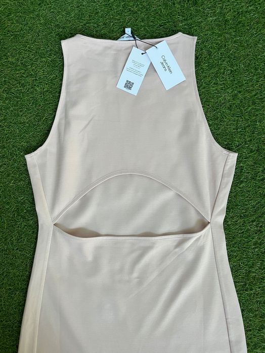 Дамска рокля : Calvin Klein Jeans Racerback Milano Sepia Rose L