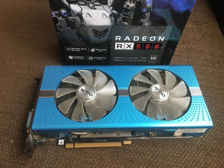 Sapphire Radeon RX 580 NITRO+ 8GB GDDR5 – Перфектно състояние!