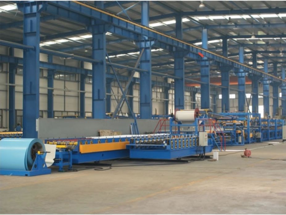 Линия для производства сэндвич-панелей