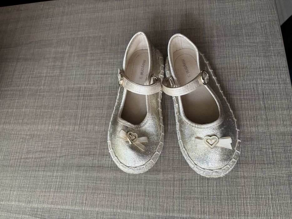 Mayoral Espadrile copii, auriu, material textil, 25 EU
