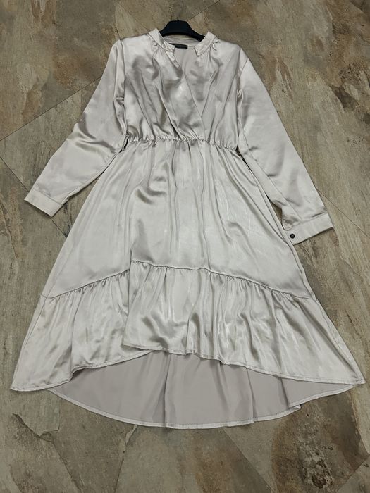 Rochie din tafta /saten culoare ivory