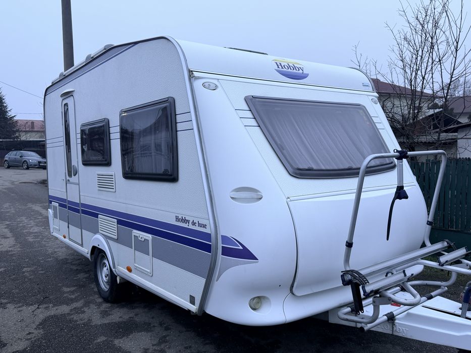 Rulota Hobby De Luxe 400,an 2008,4 pers,Mover,baie,impecabila ,1200 kg