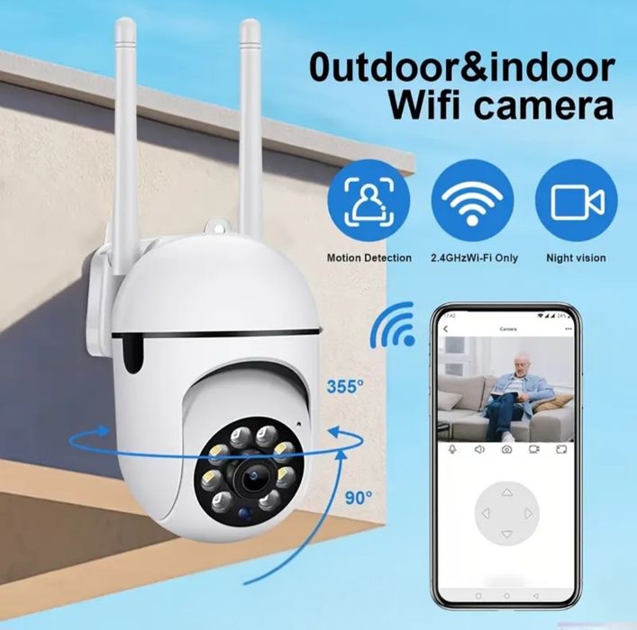 Cameră Smart WiFi 1080P HD - Interior/Exterior