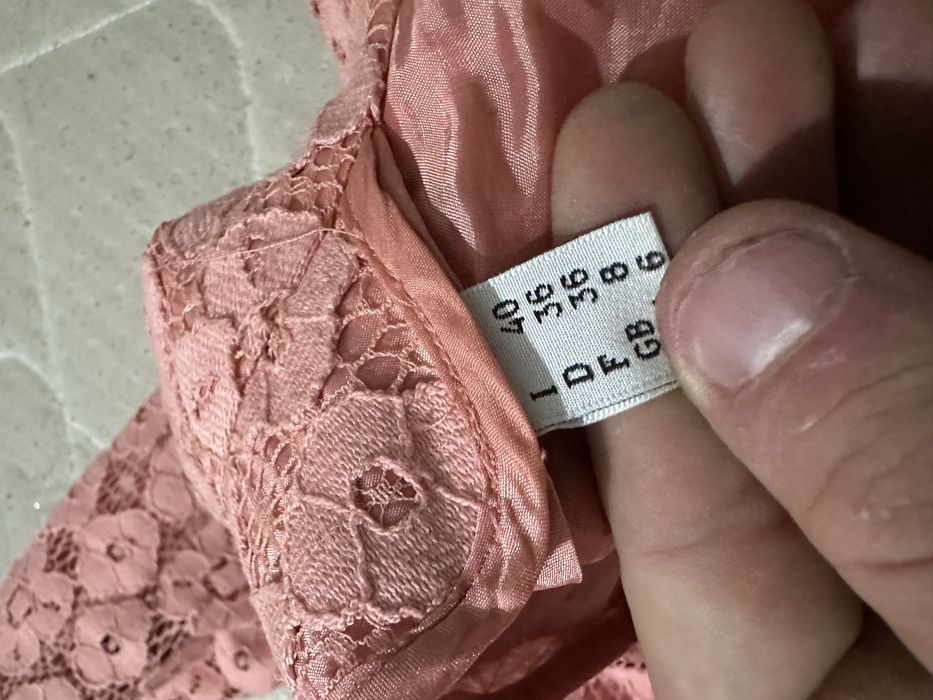 Moschino Cheap and Chic Pink Lace long Blazer