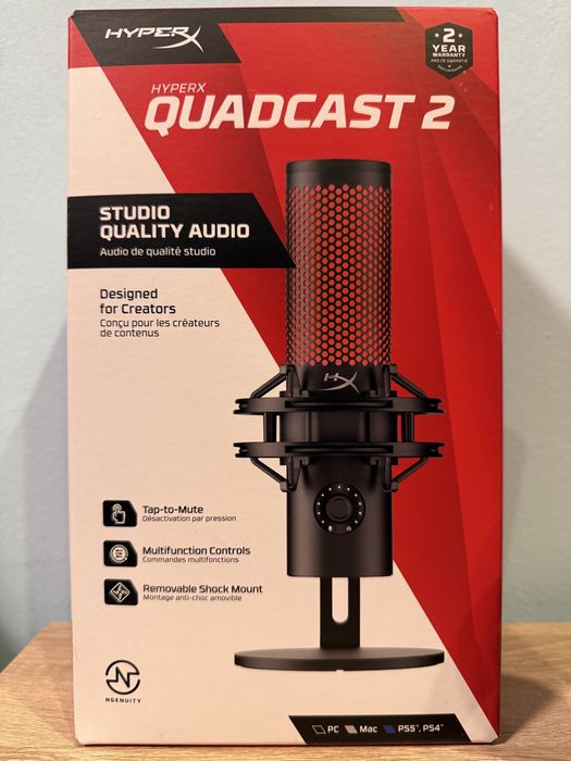 Микрофон HyperX QuadCast 2 – отлично състояние
