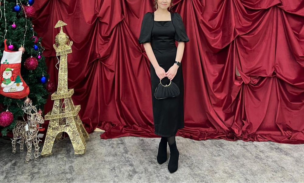 Черное платье вечерний