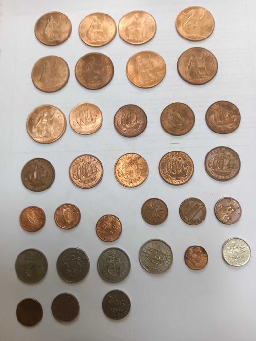 Стари монети англия ,ЮАР ,САЩ и др