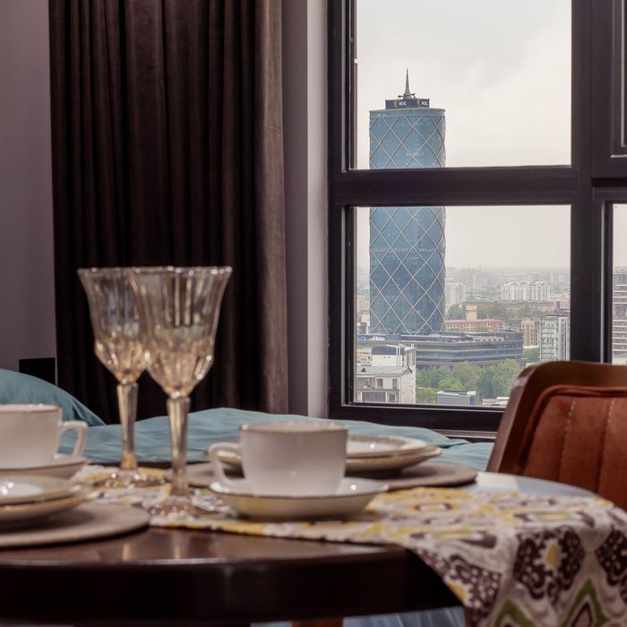 Посуточная аренда Люкс Modera Towers 21 этаж с видом на Piramit Tower