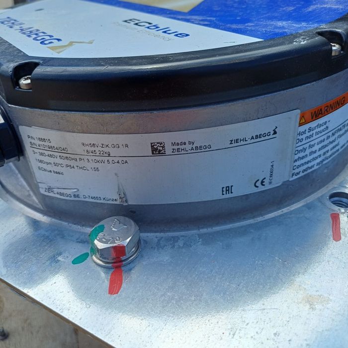 Ventilator cu motor axial  cu magneți industrial 380/480V 3.10 kW 5.0A