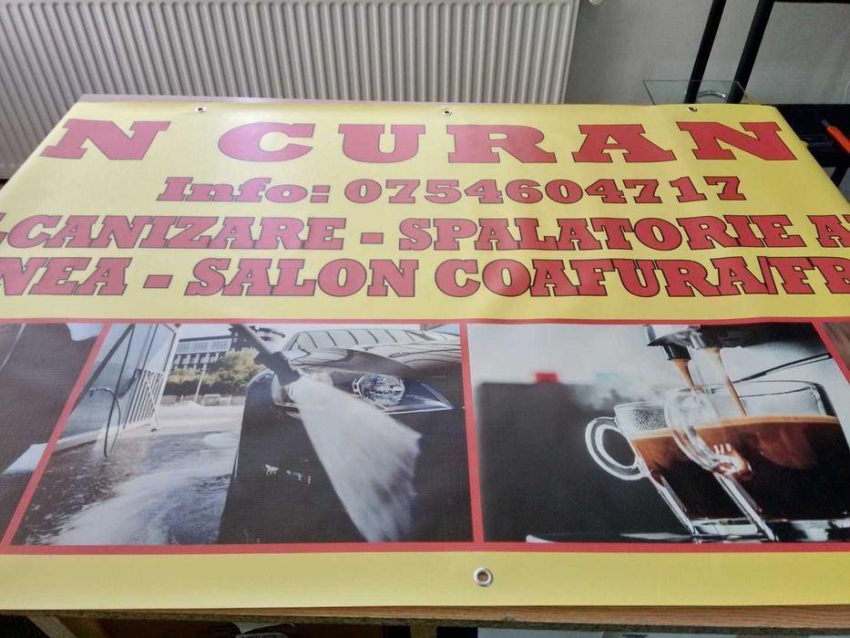 Materiale publicitare: bannere, autocolante etc