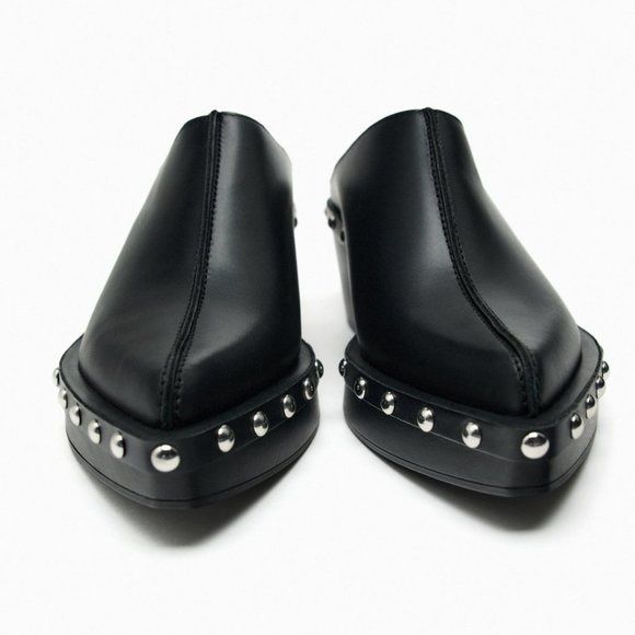 Saboți cowboy Zara leather edition