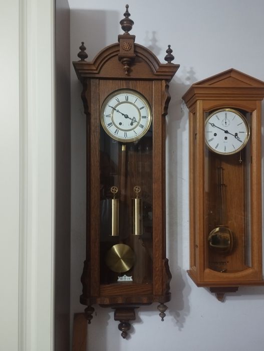 Ceas pendula de perete mecanism Sbs Feintechnick 1966 cu pendul