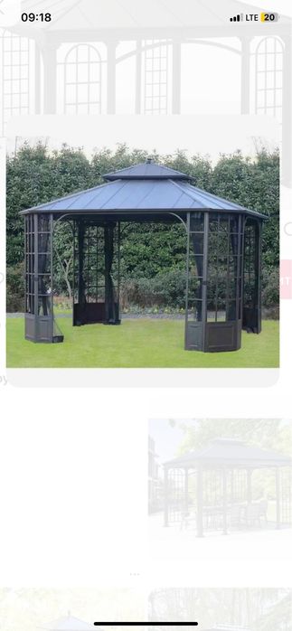 Besedka naves kacheliya reshotka perila ograjdeniya