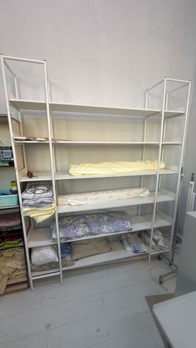 стеллаж 6 полок  белая дерево