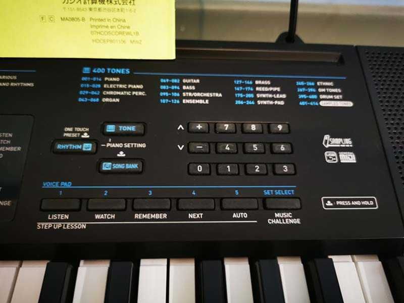 компютърна миди клавиатура CASIO CTK-2300 синтезатор с 5 октави плътни клавиши и USB
