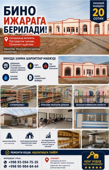 Аренда, Ижарага берилади