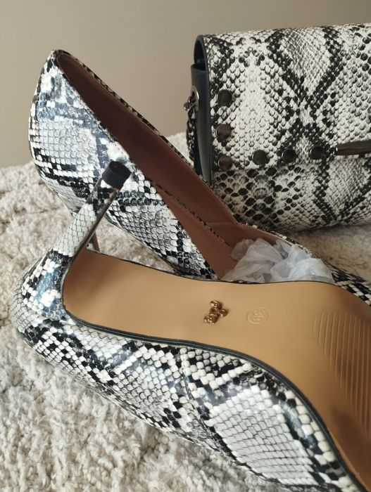 Обувки Paolo Botticelli + дамска чанта със змийски принт