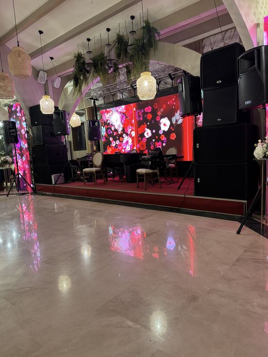 Inchiriere sistem sonorizare , schela lumini  & ecran led