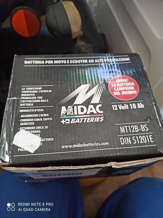 Акумулатор  MIDAC 12v 10ah