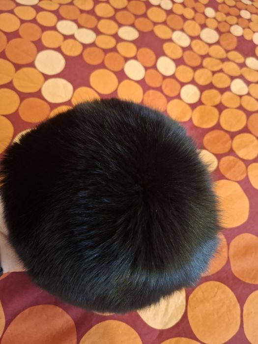 Căciulă de dama. Blana vulpe polara