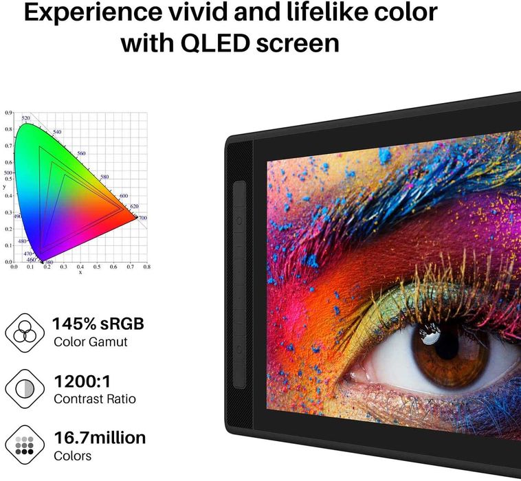 Скидка! Графический планшет с Экраном Huion Kamvas pro 16 (2.5K)