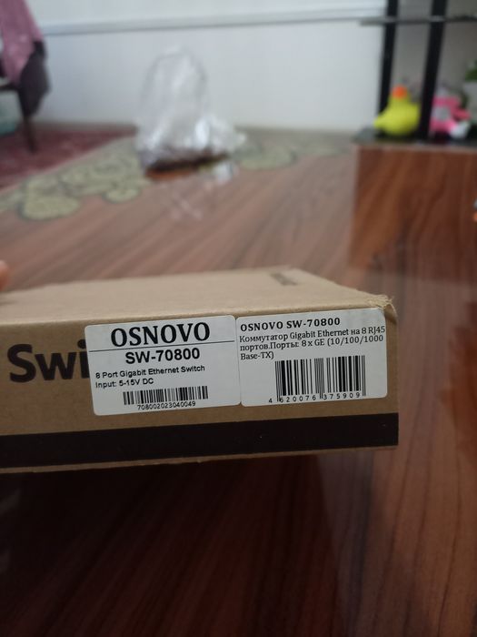 Teka wifi switchi Network Switch 8 portli  1000Mbps tezlikda