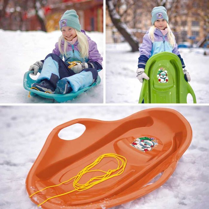 Шейна до 75кг Ергономична с Дръжки и Въже за Теглене 85×57×15 см