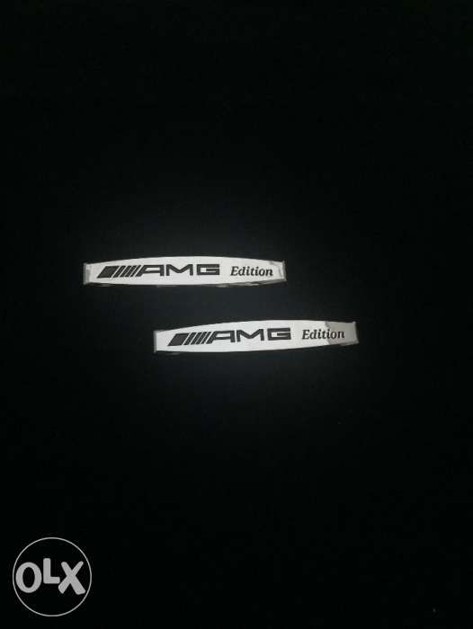 Set Embleme AMG Crom/negru aripi/spate 3 bucati