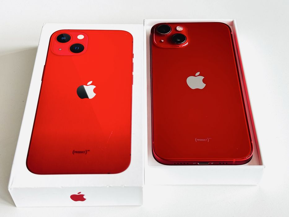 НОВ! Iphone 13 128GB Red 100% Батерия! Гаранция 6 месеца