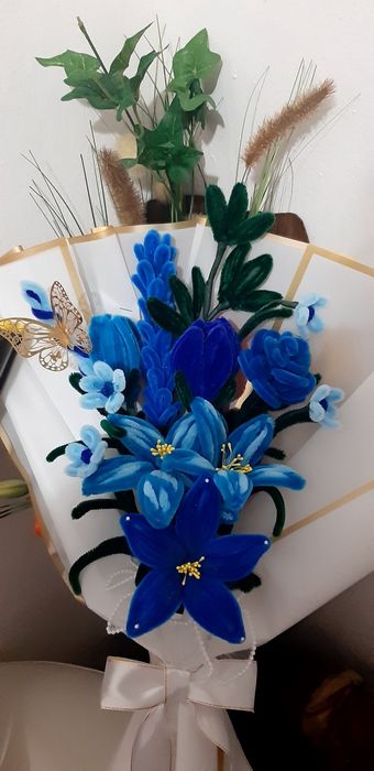 Buchete sarma plușată lucrate manual!