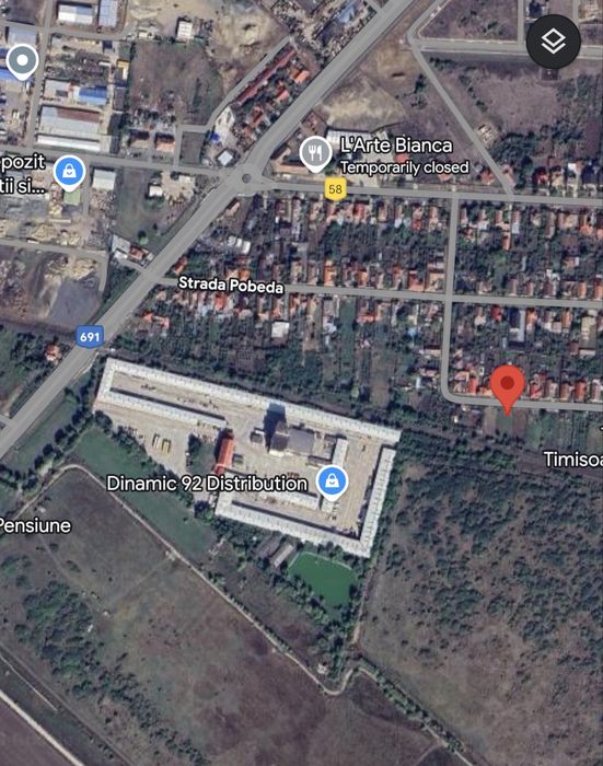 Ofer spre închiriere teren extravilan 823mp – Giarmata, str. Victoriei