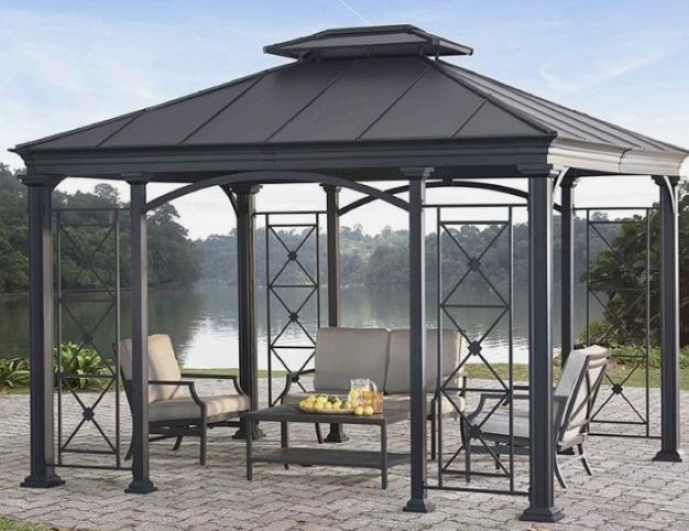 Besedka  naves reshotka perila ograjdeniya бесдка метал конструкция