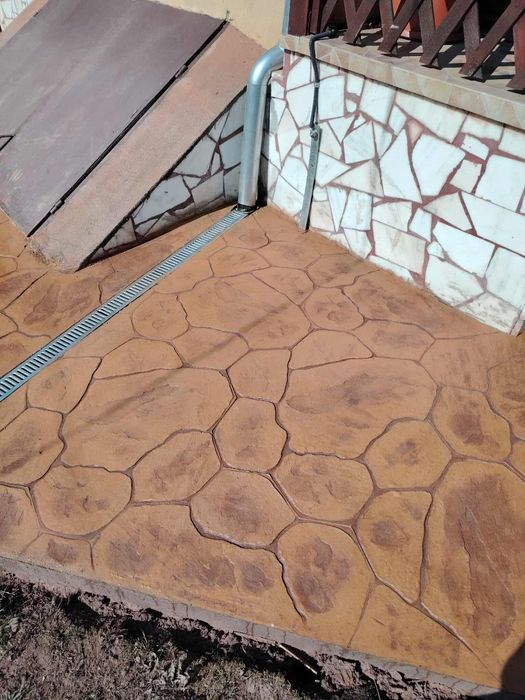 Pavaj din beton amprentat