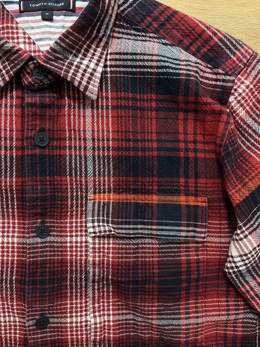 Tommy Hilfiger Shadow Check Overshirt размер М