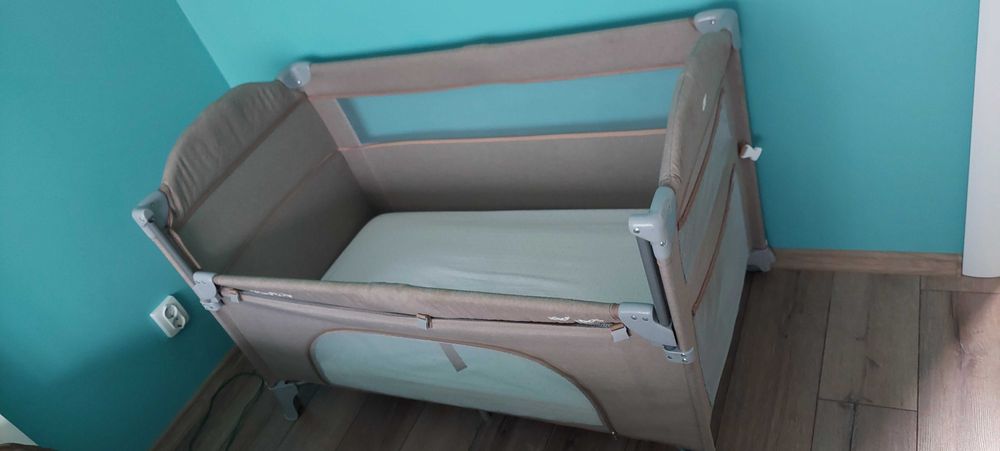 Детско креватче / Бебешка кошара на две нива Kikka boo + матрак Икеа