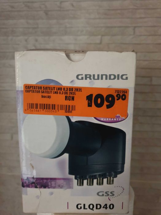 LNB Grunding 0.3 dB 2H2L - Distribuitor Semnal Satelit pentru 5 TVuri